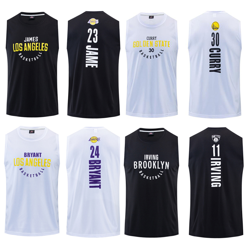 Kobe Bryant Lakers Basketball Jersey Sports Vest Men's Training Trendy Sleeveless Loose Quick-Dry Basketball Game Irving Curry
