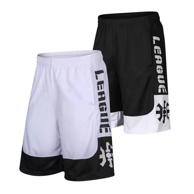 Basketball Shorts Male Tide Relaxation Sports Training European and American Street Sports Breathable Speed Dry Fitness Running training over knee