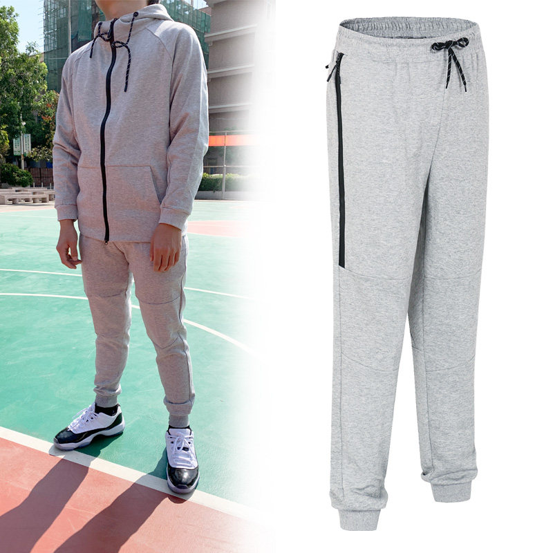 Sports Methodist Male Tide Cards Small Feet Closing bunches Loose Sports Autumn Cotton Basketball Training Casual Long Pants Owen 