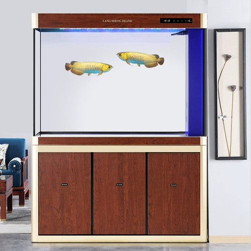 朗笙岛 Супер белый стеклянный драконский аквариум гостиная средняя часть аквариума экологическое дно фильтрация без замена воды замена воды 1,2 метра перегородка