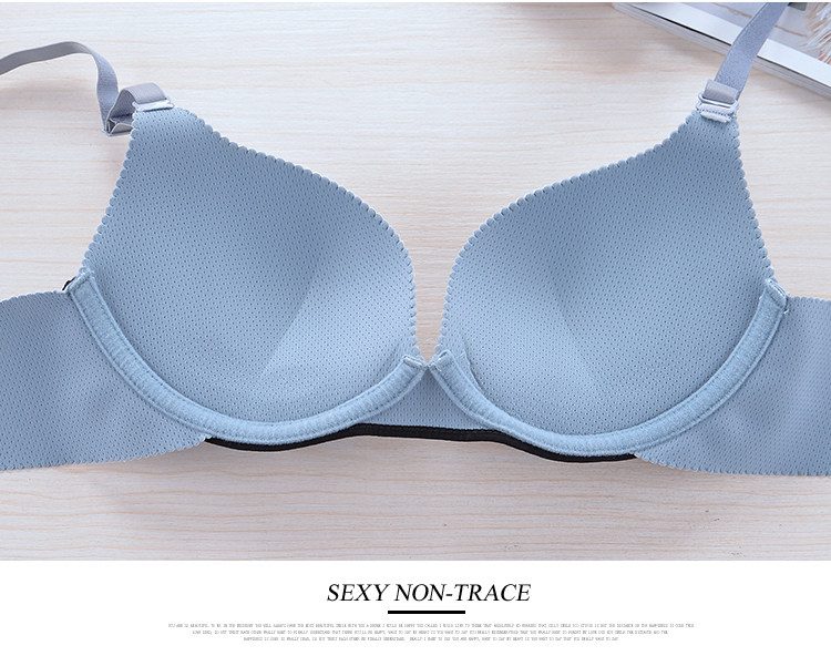 Mùa hè Thoải Mái Mỏng Mỏng Strapless Bra Ngực Nhỏ Thu Thập Thoáng Khí Cô Gái Mùa Hè Trắng Đen Nửa Cup Đồ Lót