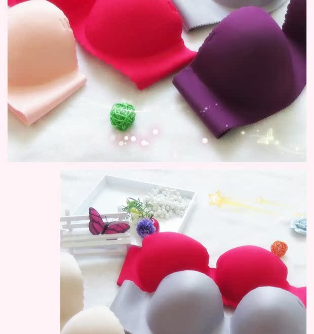 Áo quây mới tập hợp váy cưới dày đồ lót liền mạch một mảnh 1/2 nửa áo ngực vô hình áo lót su