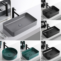 Bassin dUpper Basin Wash Basin Ceramic Art Lavabo Toilet Nordic Bath Cabinet Black Matt Grey Surface Basin