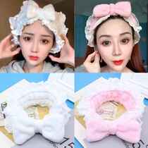 Korean cute wash-face bouquet with makeup mask hair baling net red Jane about headscarf hair stirrup head stirrup