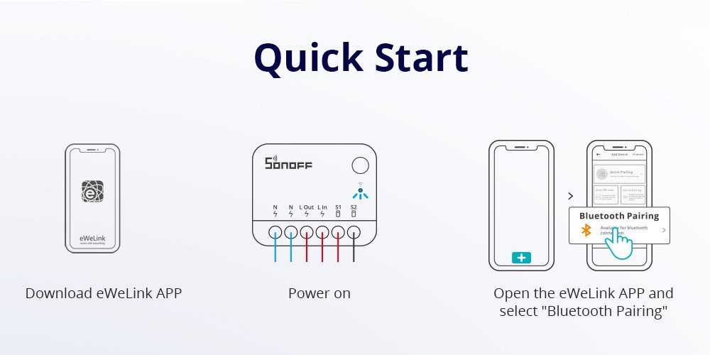 Интеллектуальный выключатель 双控智能wifi开关 支持alexa语音控制 sonoff mini r4智能开关 智能家居86型开关