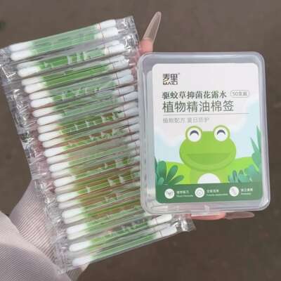 Flower water, cotton swabs, summer outdoor mosquito repellent, plant essential oil, suitable for children, portable anti-itch and slow-release stick, individual packaging