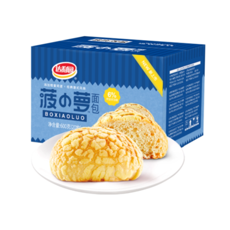 达利园糕点菠小萝面包2箱