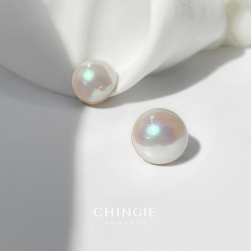 CHINGIE French PEARL EAR CLIP BRIDAL Mosquito Coil Pan Small Scent Wind Ear Clip Vintage Ear Clip Medieval Senior Sensation