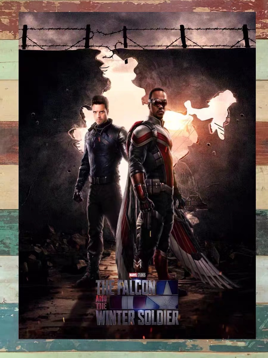 Falcon and Winter Warrior Falcon Winter TV series poster design poster painting