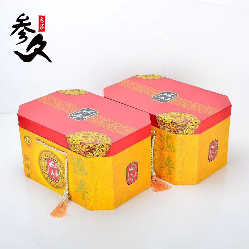 Star anise sea cucumber box semi-dried sea cucumber packaging box 3-4 catties ready-to-eat sea cucumber gift box universal box