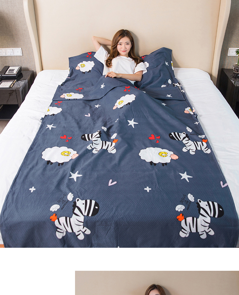 Khách sạn du lịch trên bẩn túi ngủ người lớn trong nhà khách sạn đôi quilt cover du lịch xách tay tấm chống bẩn người cotton