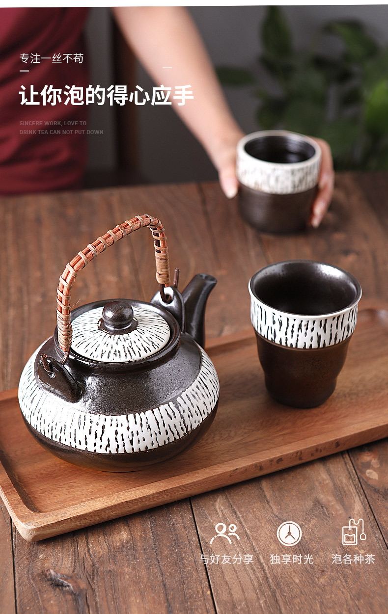 Three ceramic Japanese suits for the teapot tea ltd. wine and wine restaurant the qing hip flask glass Korean household