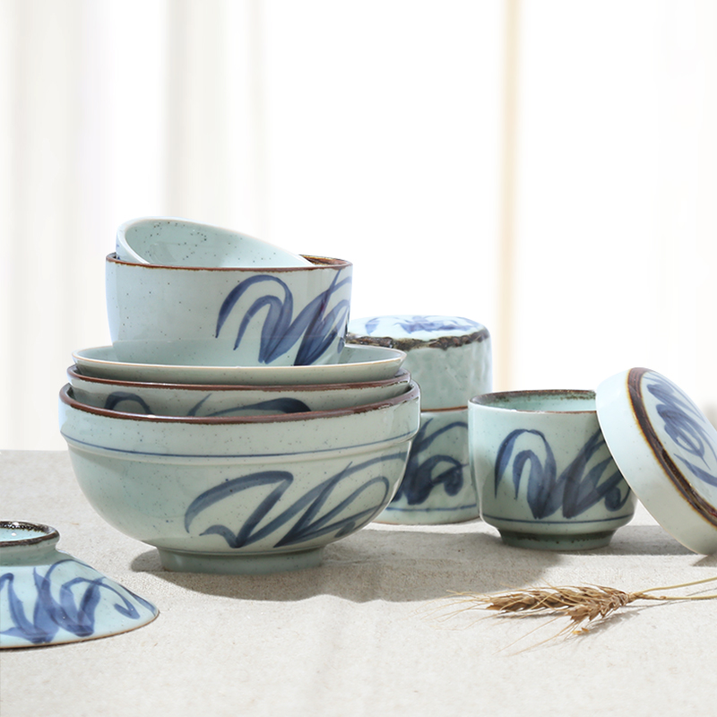 Whelan took three industry tureen ceramic tableware Japanese egg cup creative water stew stew soup bird 's nest soup bowl