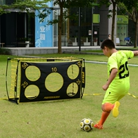 Paudie Paudie Portable Children's Football Door складывает открытое садовое событие точное целевое гол зеленый кинг Инь Инь король