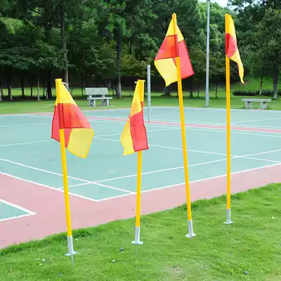 Test football basketball training pole serpentine running flag pole around the pole pile water injection corner flag Parking reversing pile flag pole