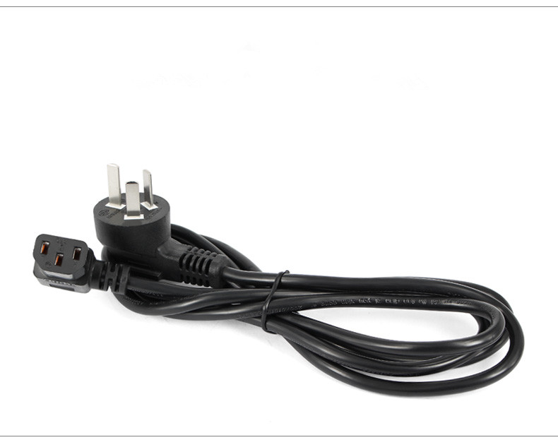 Suitable for electronic scale electronic pricing scale weighing special three-legged elbow plug power cord 3-hole pure copper plug wire