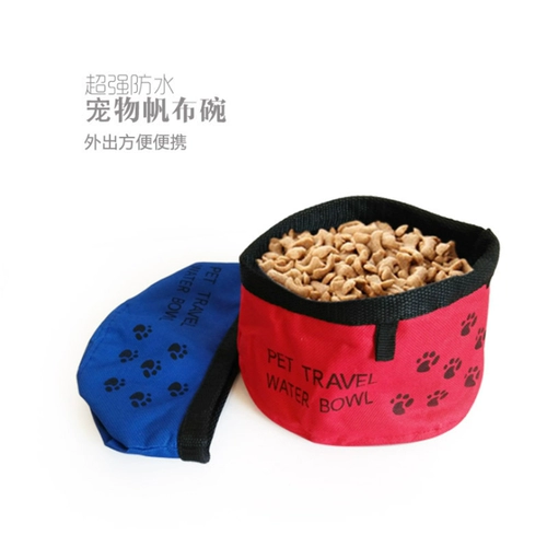 Pet Dog Oxford складная миска из питьевой воды Портативная собачья чаша укажите на открытую продукцию для питьевой воды.