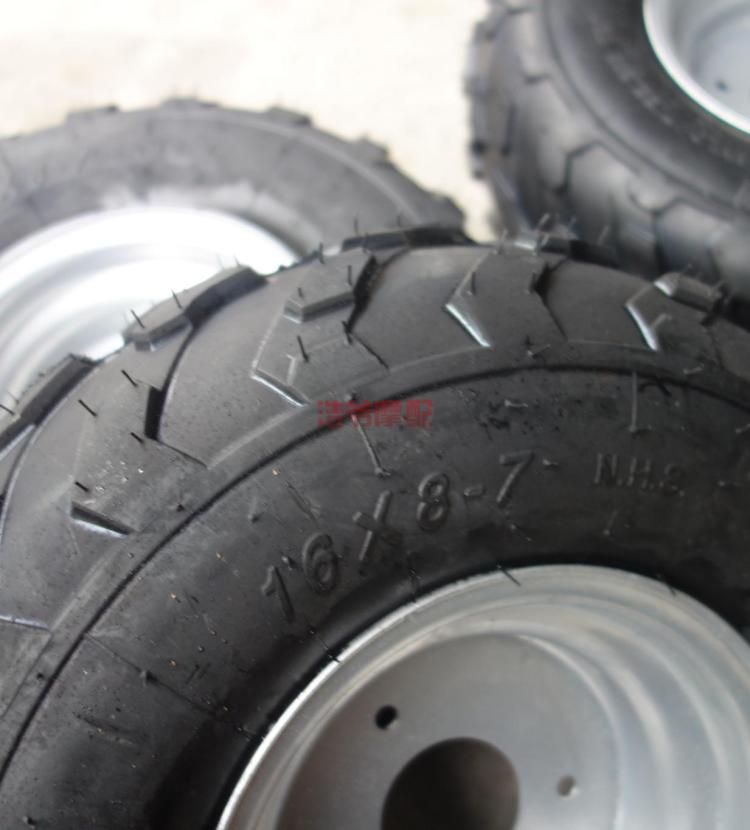 Phụ kiện kart bốn bánh tự chế Lốp xe 7 inch ATV 16X8-7 inch hỗ trợ lốp chân không hoa - Lốp xe máy lốp xe máy sh 125