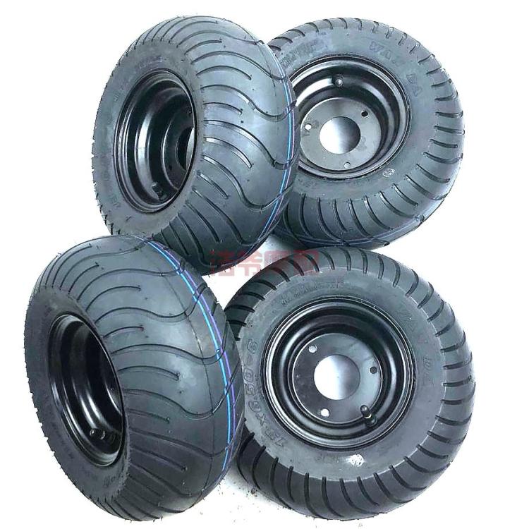 DIY Homemade Four Wheels Cardiner Sightseeing Car Accessories 6 Inch Tire Beach Car 13X6 50-6 Inch Tire Hub