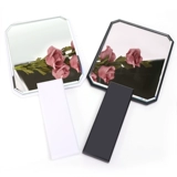 Зеркало, портативная ручка, с печатью вашего логотипа, делается под заказ, для салонов красоты