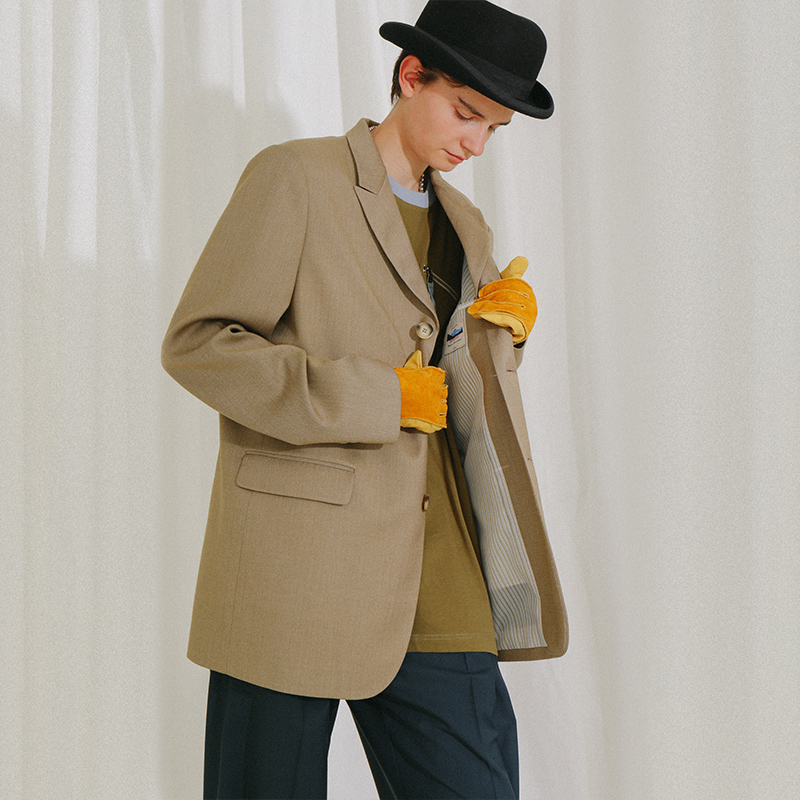 LETROTTOIR sọc Tide Vintage Suit PASS nam và nam Suit áo khoác nam 2019 Fall mới