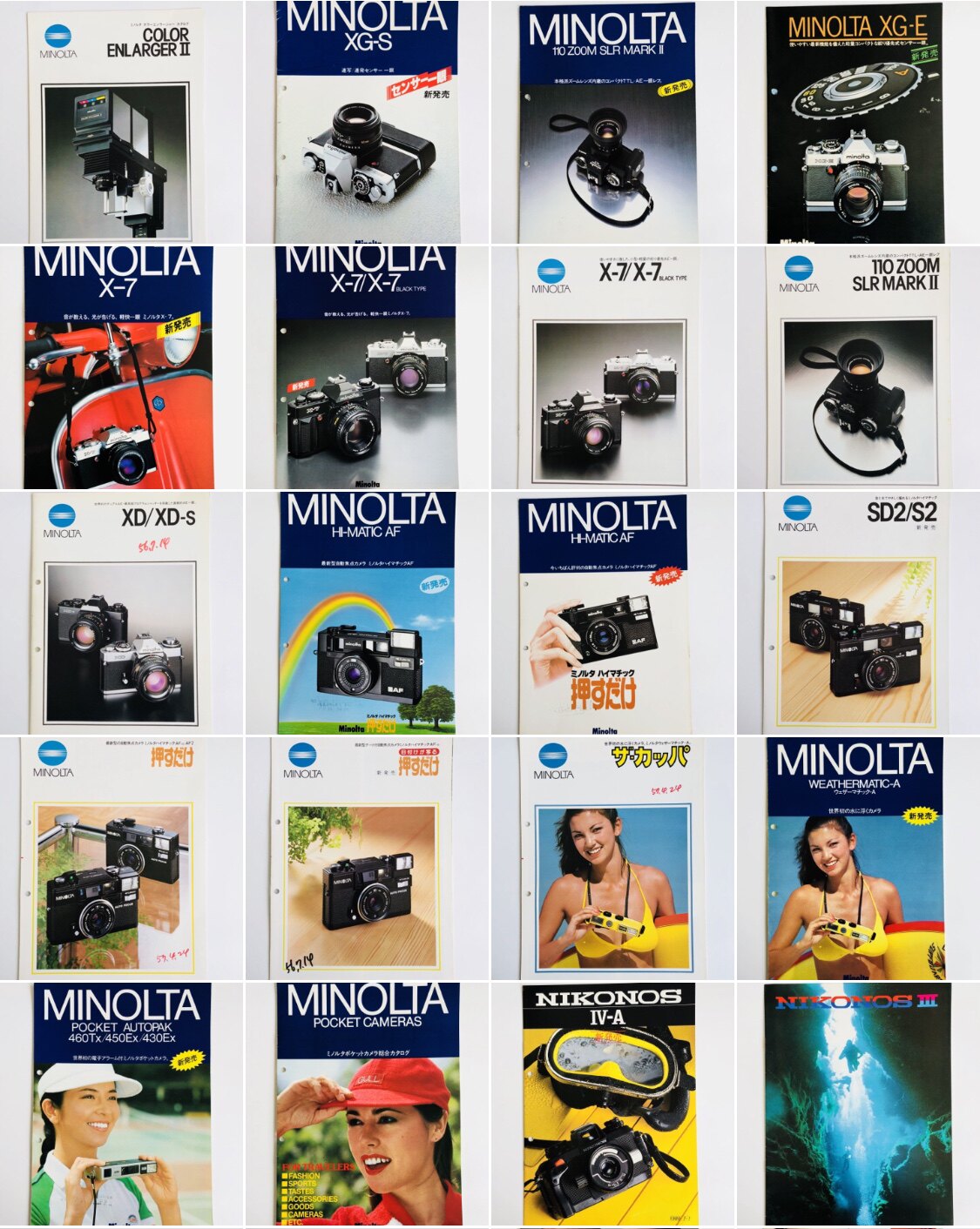 Original Year Album Minolta 110 himatic XD X7 XG film machine