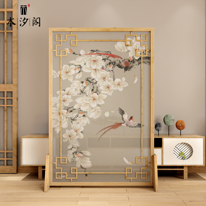 Screen partition Living room Bedroom shelter Home Decorative Solid Wood Entrance to the family The small family Type New Chinese Entrance Door Holder