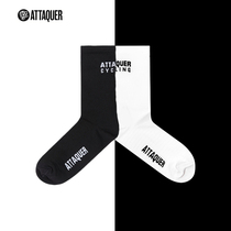 Australia Attaquer Spot Socks Club Logo White Mens and womens comfortable riding socks Car socks
