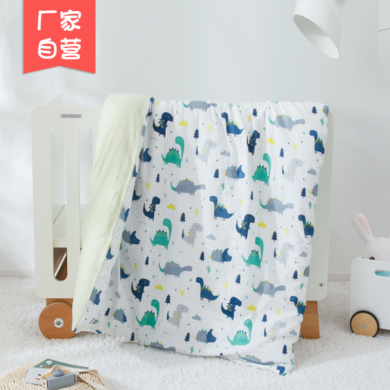 Pure cotton double layer gauze Kindergarten quilt Three sets of Entrance Garden Care six sets of beds Crib Bedding with Core