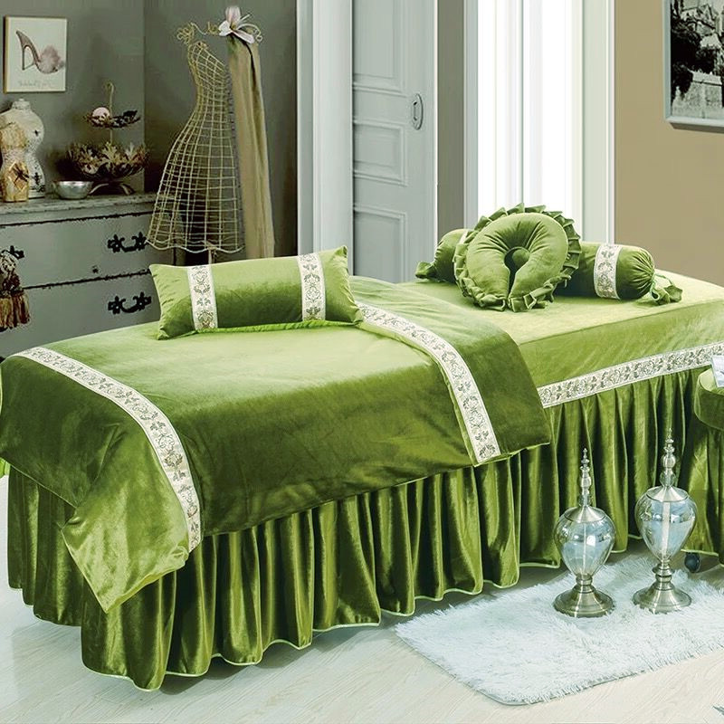 Beauty bed cover bốn bộ Ý mua khăn trải giường spa