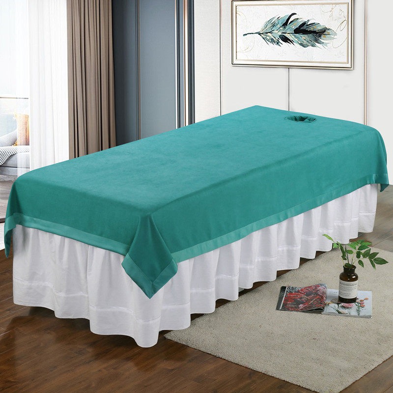 Highend pure color cotton and linen beauty bed sheets for beauty