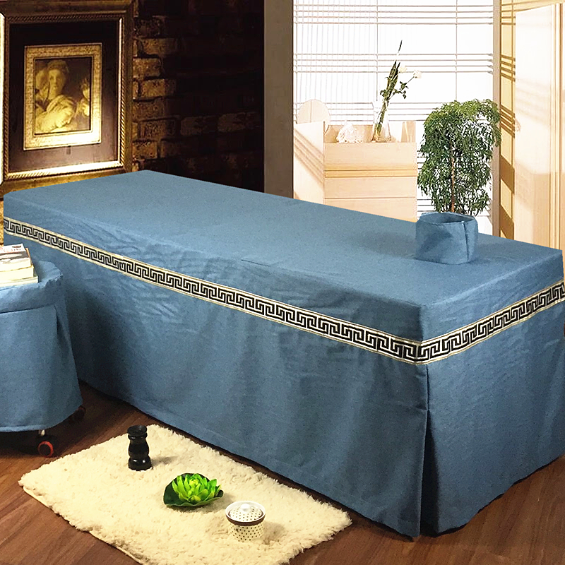 Cao cấp tiệm bông denim bedspread massage vẻ đẹp bedspread bedspread đơn chăm sóc sắc đẹp có thể được tùy chỉnh - Trang bị tấm ga trải giường gội đầu