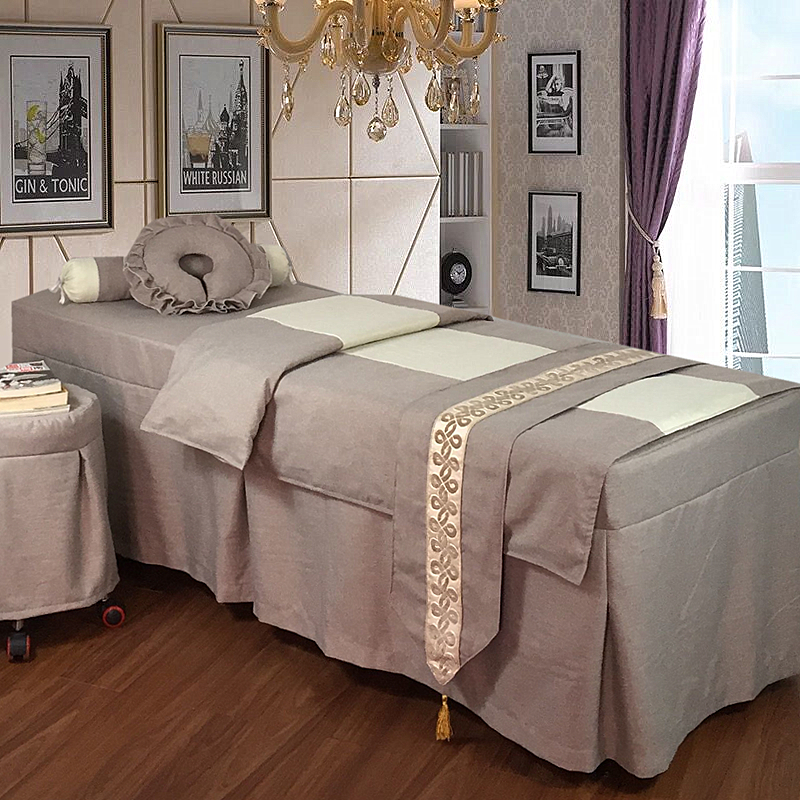 Cao cấp tiệm bông denim bedspread massage vẻ đẹp bedspread bedspread đơn chăm sóc sắc đẹp có thể được tùy chỉnh vận chuyển - Trang bị tấm ga trải giường gội đầu