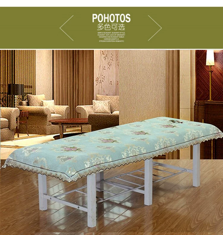 Cotton chenille tấm làm đẹp giường massage giường massage thẩm mỹ viện bông có lỗ câu lạc bộ sức khỏe