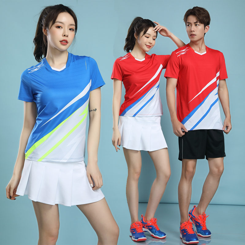 Fast-dry Breakthrough Short Sleeve Volleyball Dress Men and Women Volleyball Training Competition Costume