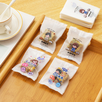Snowflake Crisp Nougat Nougat Cake Machine Sealing Bag Cookies Biscuit Candy Milk Jujube Packaging Frosted Transparent Machine Sealing Bag