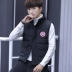 Mùa đông đôi nam nữ xuống vest cotton dày nam thanh niên hoang dã nam nữ áo vest ngắn xu hướng Hàn Quốc áo bomber Áo khoác đôi