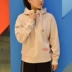 Li Ning Weiyi 2019 phụ nữ mới mùa xuân cộng với xu hướng thời trang bóng rổ nhung áo thể thao trùm đầu AWDN798 - Thể thao lông cừu / jumper Thể thao lông cừu / jumper