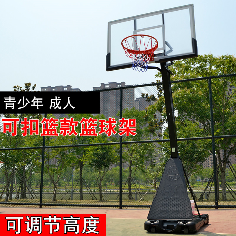 Nay Force Adult Standard Basketball Stands Liftable Basket Ball Rack Home Outdoor Outdoor Basketball Frame Standard Basketball Frame