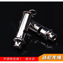 Distress whistle whistle metal referee whistle referee whistle police whistle life-saving whistle with rope outdoor sports whistle