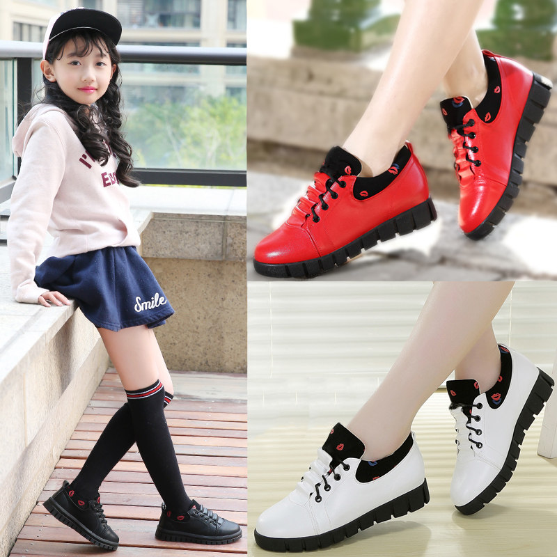 Girls' leather shoes 2020 new autumn leather children's shoes girls middle and big children princess girls' single shoes girls' shoes trendy
