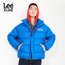Куртка lee男装秋冬x-line新款立领蓝色棉衣l346542sa8tn