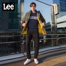 Куртка lee商场同款男 2019秋冬中长款连帽夹棉外套l371034qm8fx