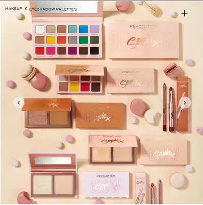 Silly girl make Revolution X Soph Super Spice18 color Maple Leaf lemon eye shadow plate