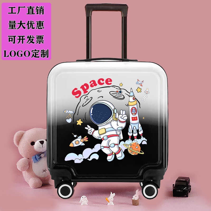 Astronaut Children's Luggage, Trendy and Fashionable Trolley Case for Boys and Girls, 20inch High-Looking Password Travel Suitcase