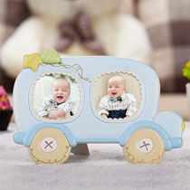 Cute creative childrens car Photo Frame 3 inch mini Korean table photo frame can hang Wall birthday gift