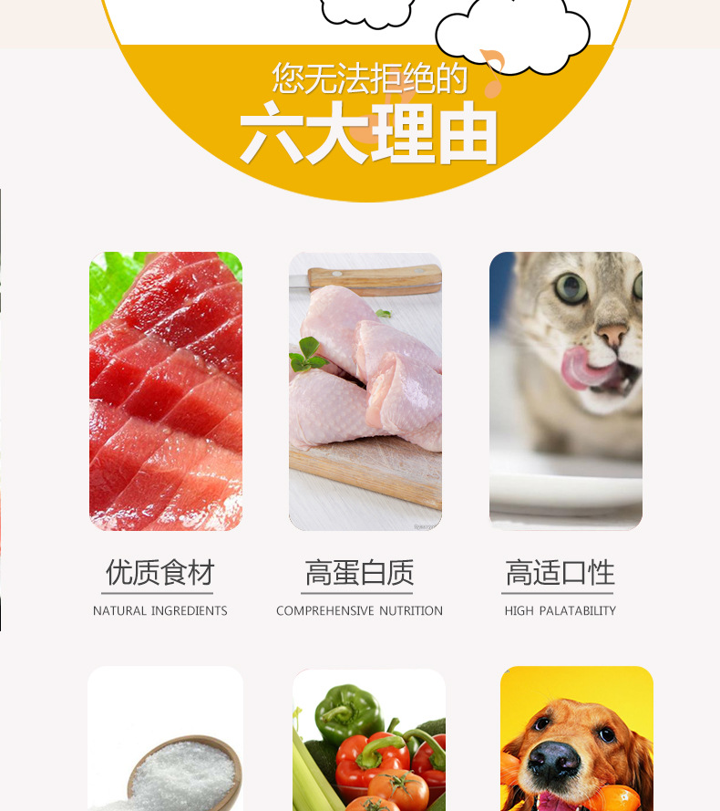Cat Snacks Cat Ham Intestines Cat Food Food Thú cưng Huấn luyện chung Phần thưởng Xúc xích Salmon Ham hạt cho mèo con