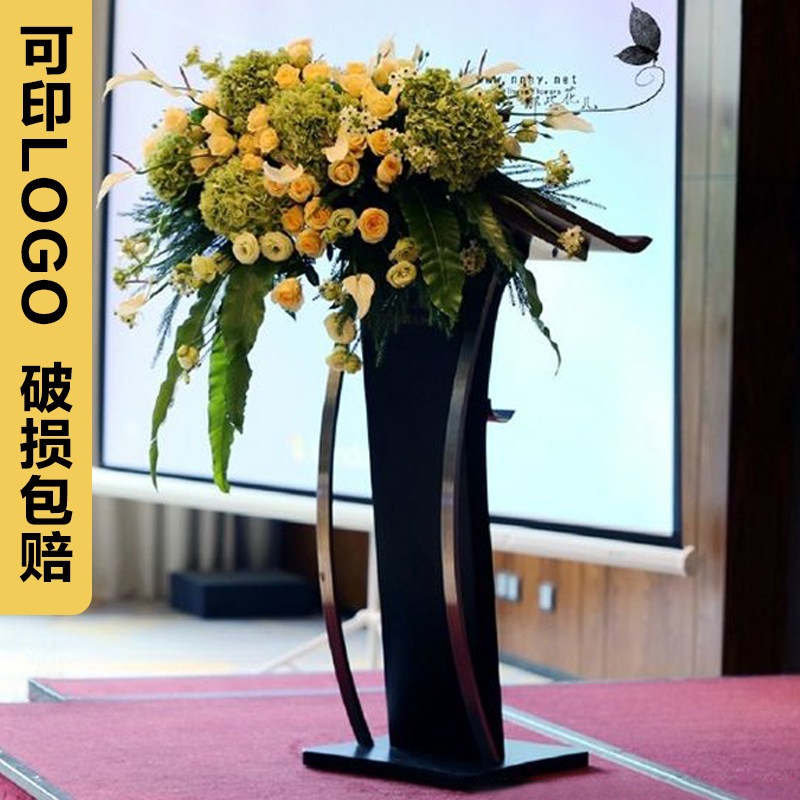 Simple welcome desk Reception desk Lecture desk Consultation desk Conference chair podium table speaker desk Concierge Shopping guide desk