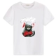 Áo thun nam tay ngắn mùa hè mới cổ tròn áo thun cotton rộng phiên bản Hàn Quốc của xu hướng in áo thun trắng tay cỡ lớn áo thun nam tay ngắn có nón
