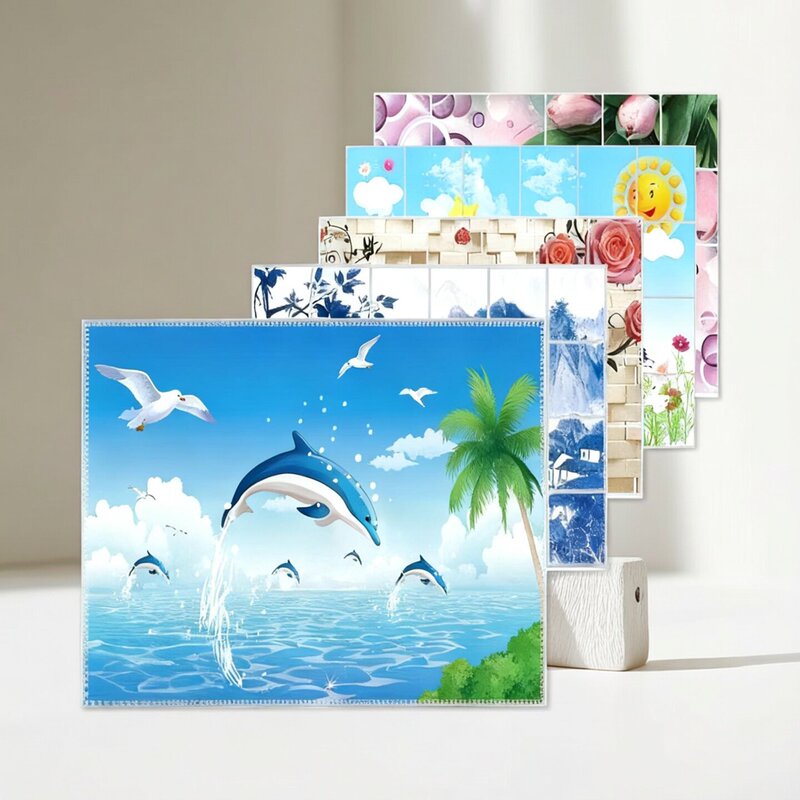 2026 Kitchen Oil-Proof Stickers Self-Adhesive Waterproof High Temperature Resistant Tile Stickers Oil-Proof Wall Stickers No Glue Needed Moisture-Proof